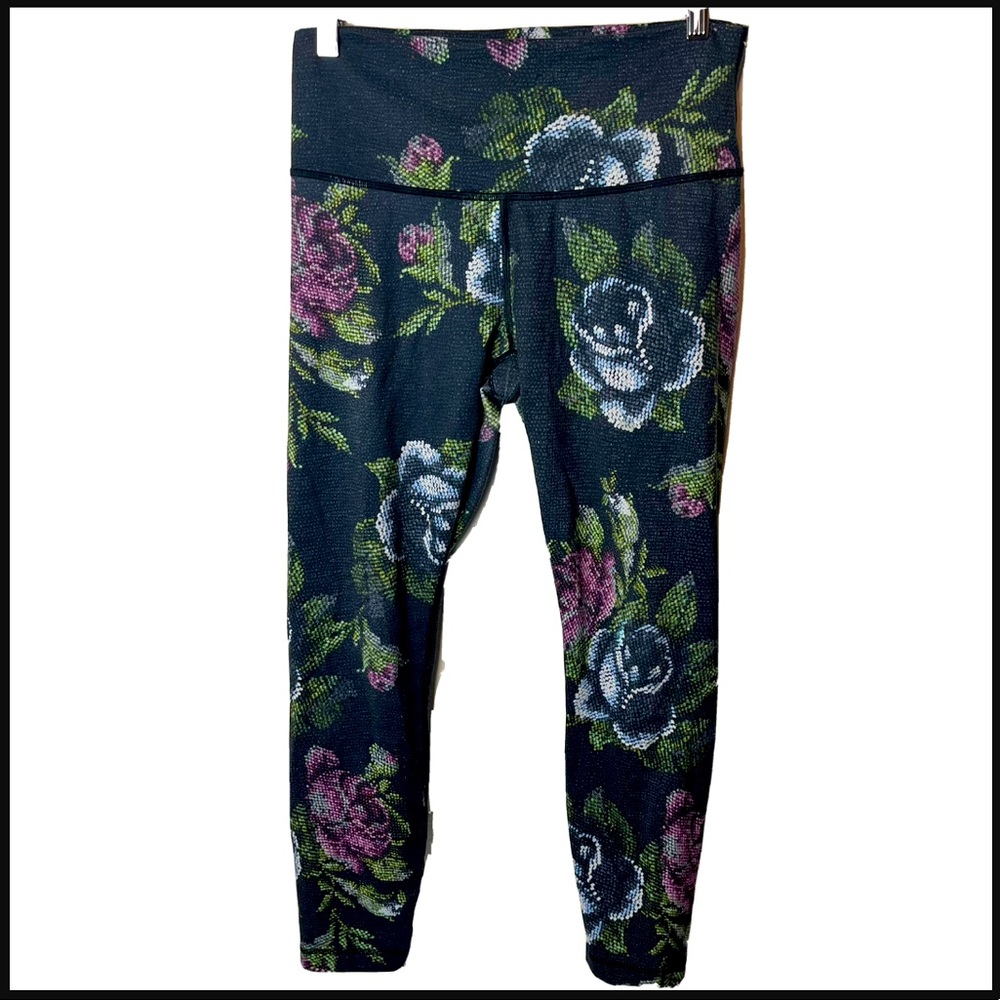 Lululemon High Times Pant Full-On Luon Garden Party Floral Size 10 Leggings